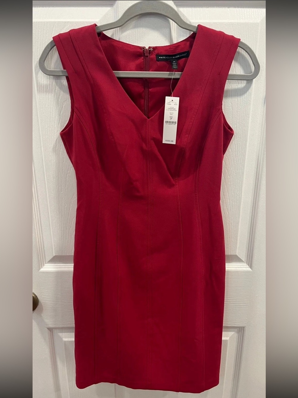 NWT White House Black Market “Rosey”Sheath Dress Size 2P Career Cocktail $160